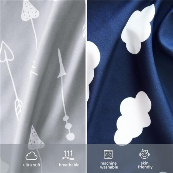 Crib Sheets for Boys and Girls Fitted 4 Pack - Breathable, Soft Microfiber Baby - Picture 7 of 8